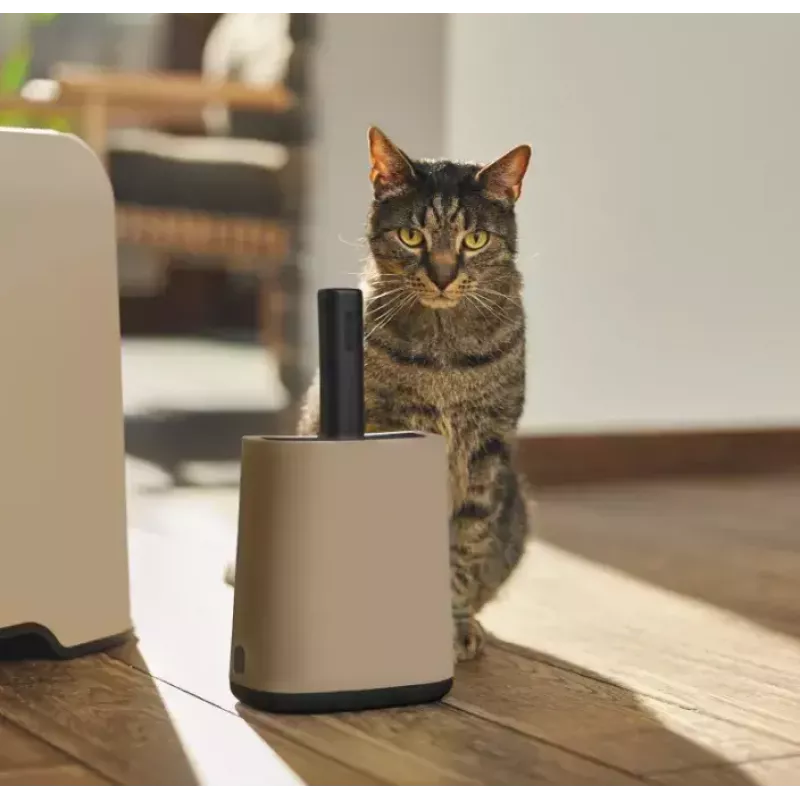 Rotho Biala pá para areia de gato com sacos, cappuccino