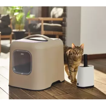 Caixa de armazenamento Rotho BIALA para interior plástico 91×162×290 mm branco para areia de gato com sacos do lixo
