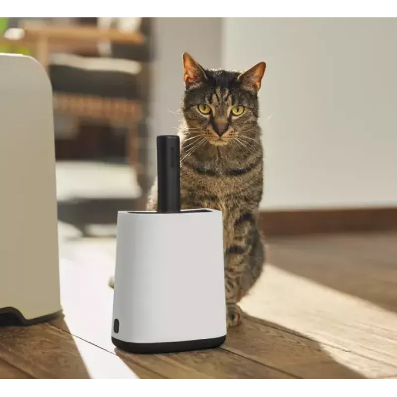 Rotho Biala pá para areia de gato com sacos, branca
