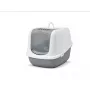 Savic Nestor Jumbo caixa de areia fechada para gatos, 66,5 x 48,5 x 46,5 cm, branco-cinzento
