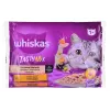 Alimento húmido para gatos Whiskas 85 g saco, gatos adultos, 4 x 85 g, sabor frango/borrego