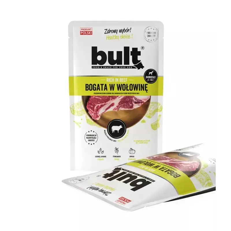 BULT comida húmida para cães rica em carne de vaca, 100 g