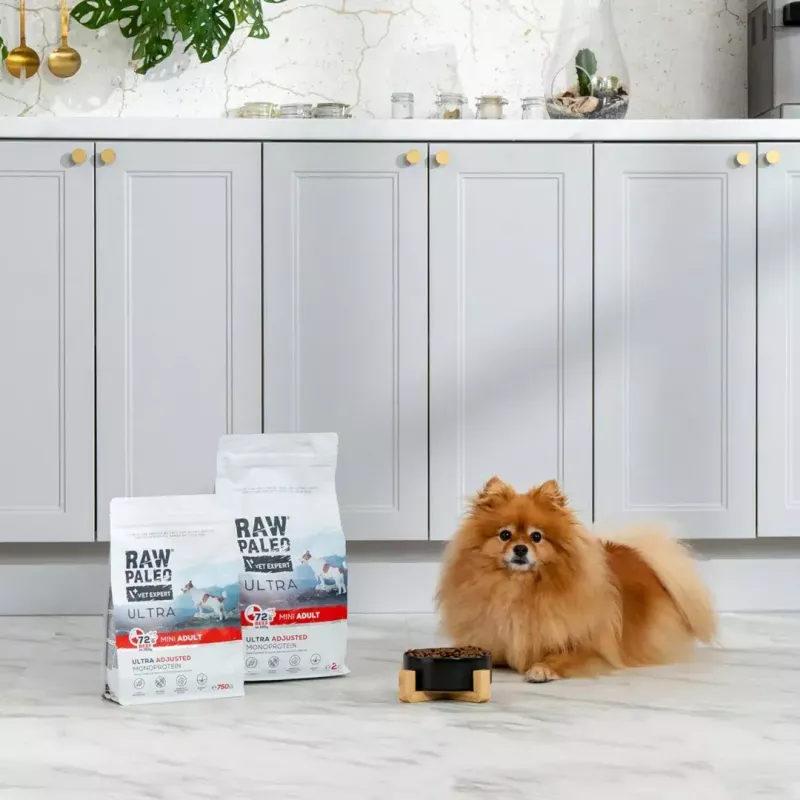VETEXPERT RAW PALEO Ultra Mini Adult bovino, ração seca para cães, 2 kg