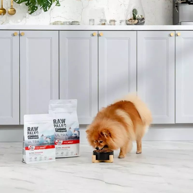 VETEXPERT RAW PALEO Ultra Mini Adult bovino, ração seca para cães, 2 kg