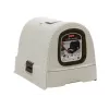 Curver 198849 caixa de areia para gatos com tampa, 51 x 38,5 x 40 cm, creme/castanha