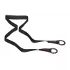 Trella Flexi New Classic 5 m, trela de corda, tamanho M, para cães até 25 kg, preta