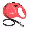 Flexi New Classic L trela extensível para cães, fita de 5 m, até 50 kg, vermelha