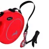 Flexi New Classic L trela extensível para cães, fita de 8 m, até 50 kg, vermelha