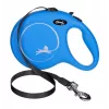 Trella Flexi New Classic 8 m — trela de corda Flexi 8 m, azul, L, carga máx. 50 kg