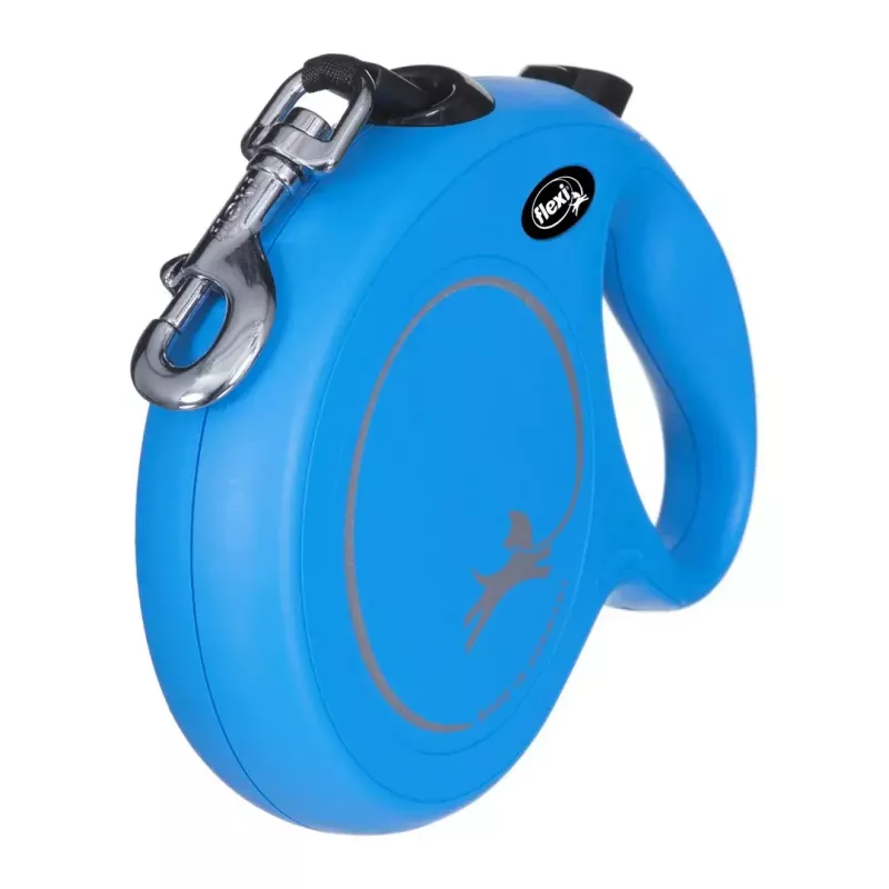 Trella Flexi New Classic 8 m — trela de corda Flexi 8 m, azul, L, carga máx. 50 kg