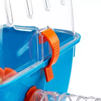 Cage FERPLAST Combi 2 for Hamster, Blue Transparent, W795×D295×H263 mm, Technopolymer