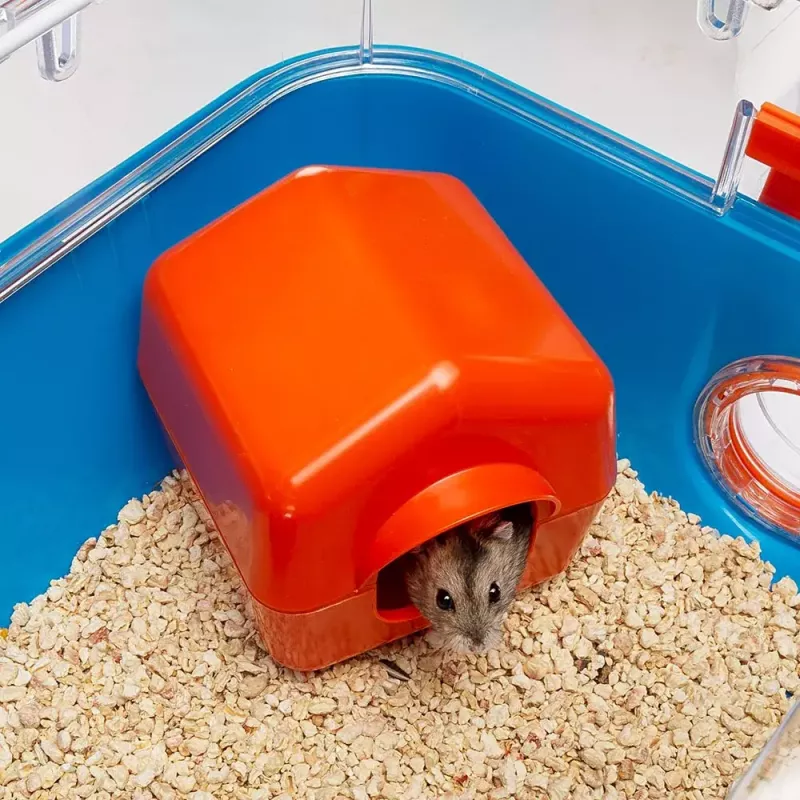 Gaiola FERPLAST Combi 2 para hamsters, Azul transparente, L795×P295×A263 mm, tecnopolímero