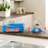 Gaiola FERPLAST Combi 2 para hamsters, Azul transparente, L795×P295×A263 mm, tecnopolímero