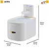 Fonte para animais FERPLAST ASTRA 3L com sensor de movimento — 3 l tecnopolímero, alimentação por pilha/DC, filtração em 3 fases