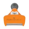 Escova de desembaraço FURminator FUR151388 para cães de porte médio (10–25 kg), pelo curto, cinzento laranja