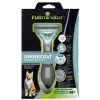 Escova para gatos FURminator FUR151296 — tamanho pequeno para gatos de pelo comprido de raças pequenas, preto, 200 g