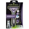Ferramenta de desembaraço FURminator M/L para gatos de pelo curto com punho ergonómico e lâmina de aço inoxidável, 270 g