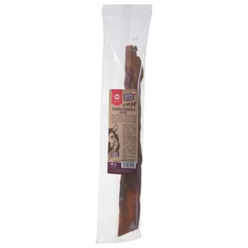 Brinquedo mastigável para cães MACED pele de javali 45 cm — artigo mastigável natural de pele, 40 g, sabor a caça, sem açúcar e sem glúten