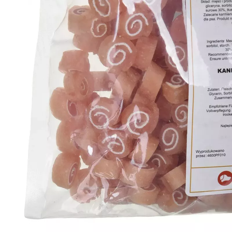 Petiscos macios para cães MACED Sushi com coelho e peixe 500 g – snacks de treino funcionais, proteína 30%, gordura 2%, humidade 23%