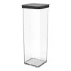 Rotho Loft 1160608080 recipiente para guloseimas, 2 l, de plástico, adequado para máquina de lavar loiça e congelador, preto