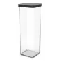 Rotho Loft 1160608080 recipiente para guloseimas, 2 l, de plástico, adequado para máquina de lavar loiça e congelador, preto