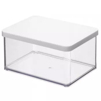 Recipiente para ração rotho Dispenser Loft 11610 retangular 2,25 L, tecnopolímero, branco, 200×150×96 mm
