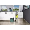 Balde do lixo rotho Albula retangular plástico 6 L, plástico reciclado, verde-escuro, orifício de suspensão