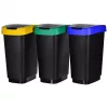 Rotho Twist 1045899999 conjunto de caixotes do lixo, 3 x 25 l, plástico