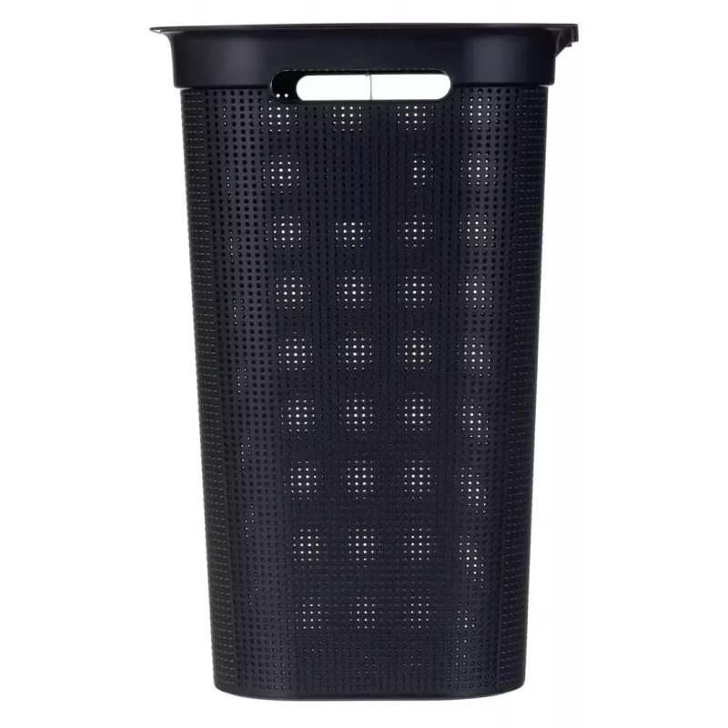 Rotho Brisen 1023508080 cesto da roupa, 50 l, preto