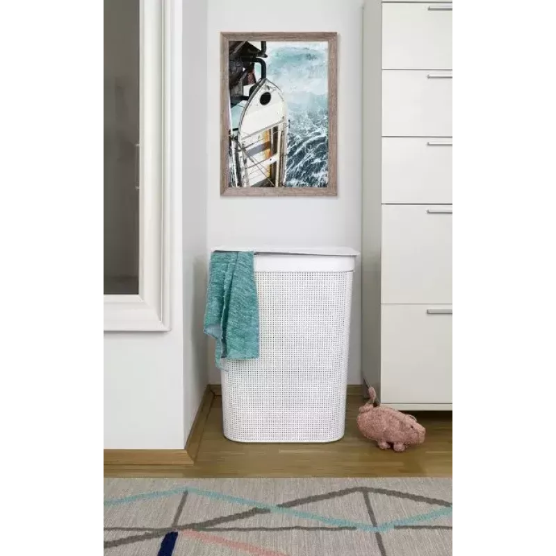 Rotho Brisen cesto da roupa, 50 l, cappuccino