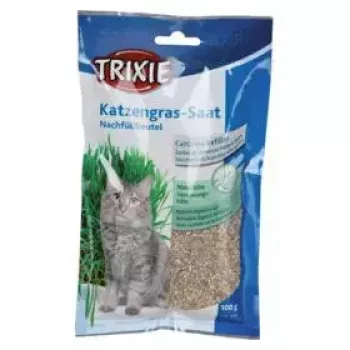 Snack de erva para gatos Trixie 4236 saco 100 g — delícia vegetal de legumes, desparasitante