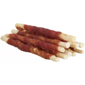 Trixie Dog Chewing Rolls Denta Fun Duck 80 g — snack mastigável de cuidados dentários para cães adultos, 12 cm