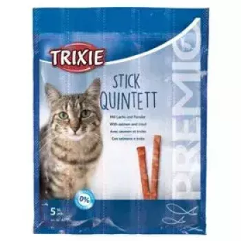 Snacks complementares de carne para gatos Trixie 42723, sabor a peru, saco de 25 g, pack de 5, proteína 33,5%, gordura 20%