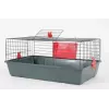 Gaiola para roedores ZOLUX Classic 80 — recinto de metal/plástico de dois andares, 800×430×330 mm, espaçamento da grelha 31 mm, cinzento/vermelho