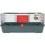 Gaiola para roedores ZOLUX Classic 80 — recinto de metal/plástico de dois andares, 800×430×330 mm, espaçamento da grelha 31 mm, cinzento/vermelho