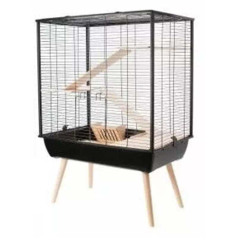 ZOLUX Neo Cozy H80 gaiola para roedores grandes, preta