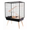 ZOLUX Neo Cozy H80 gaiola para roedores grandes, preta
