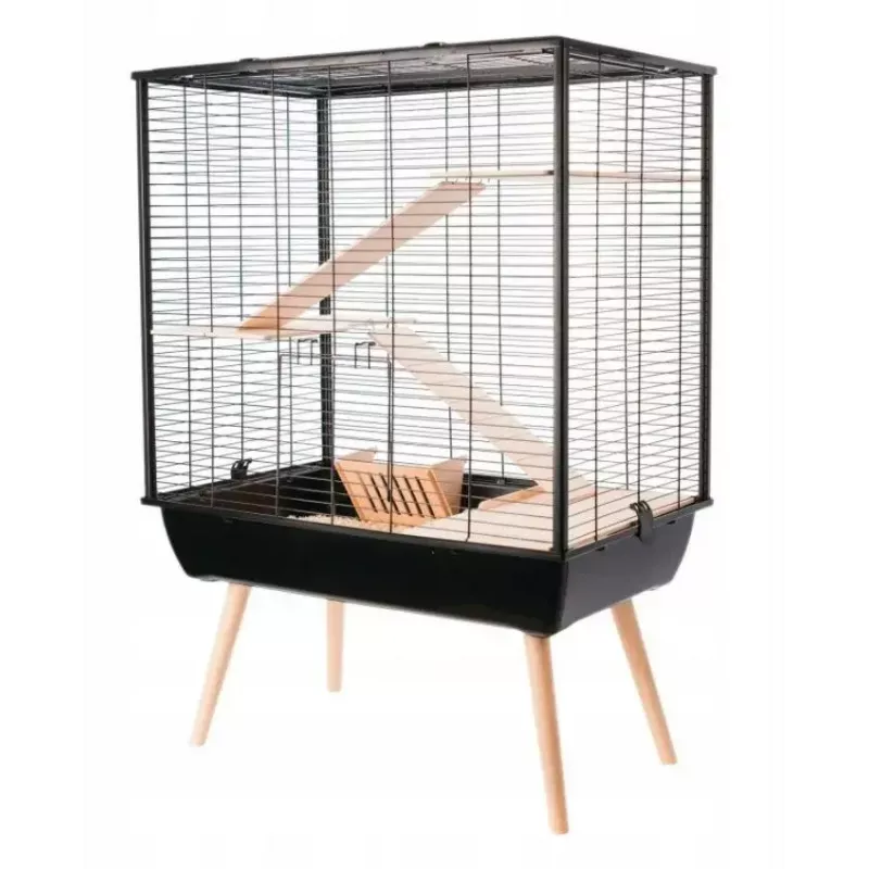 ZOLUX Neo Cozy H80 gaiola para roedores grandes, preta