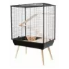 ZOLUX Neo Cozy grandes roedores H80 preto — gaiola de metal/plástico para ratos e ratinhos, A 80 cm, L 78 cm, P 48 cm