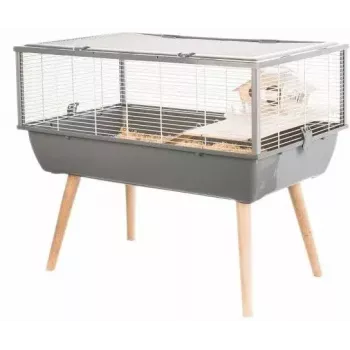 Gaiola para roedores ZOLUX Neo Nigha H36 com 2 níveis, base de plástico, 780×480×360 mm, cinzento