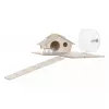 Gaiola para roedores ZOLUX Neo Nigha small H36 preta, madeira, B780×T360×H480 mm, roda de exercício incluída