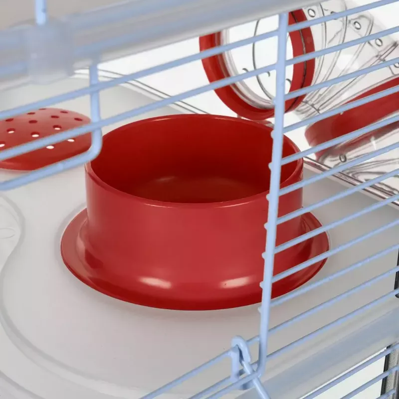 ZOLUX Rody3 Trio gaiola para hamsters, vermelha