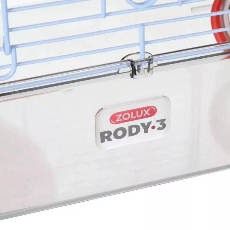 ZOLUX Rody3 Trio gaiola para hamsters, vermelha