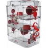 ZOLUX Rody3 Trio gaiola para hamsters, vermelha