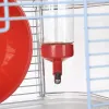 ZOLUX Rody3 Trio gaiola para hamsters, vermelha