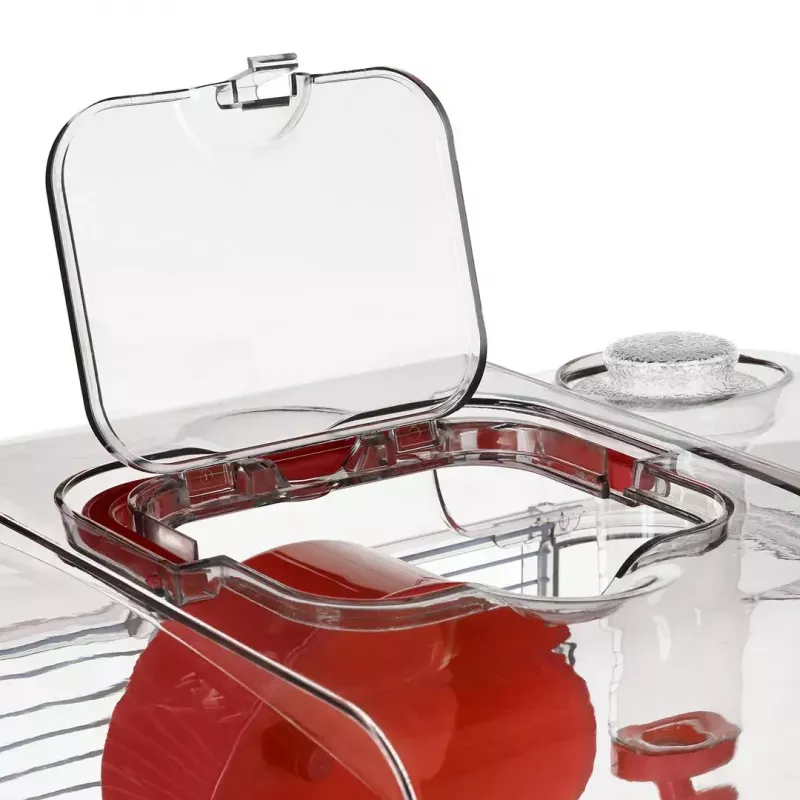 ZOLUX Rody3 Trio gaiola para hamsters, vermelha
