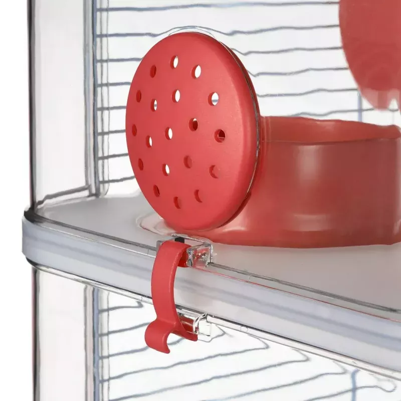ZOLUX Rody3 Trio gaiola para hamsters, vermelha
