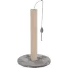 Zolux arranhador para gatos com brinquedo, 63 cm, cinzento