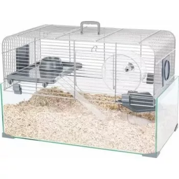 Gaiola ZOLUX Panas Colour 50 cinzento — habitat para pequenos animais, compacta 50×29×35 cm