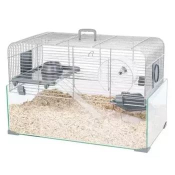 Gaiola ZOLUX Panas Colour 50 cinzento — habitat para pequenos animais, compacta 50×29×35 cm